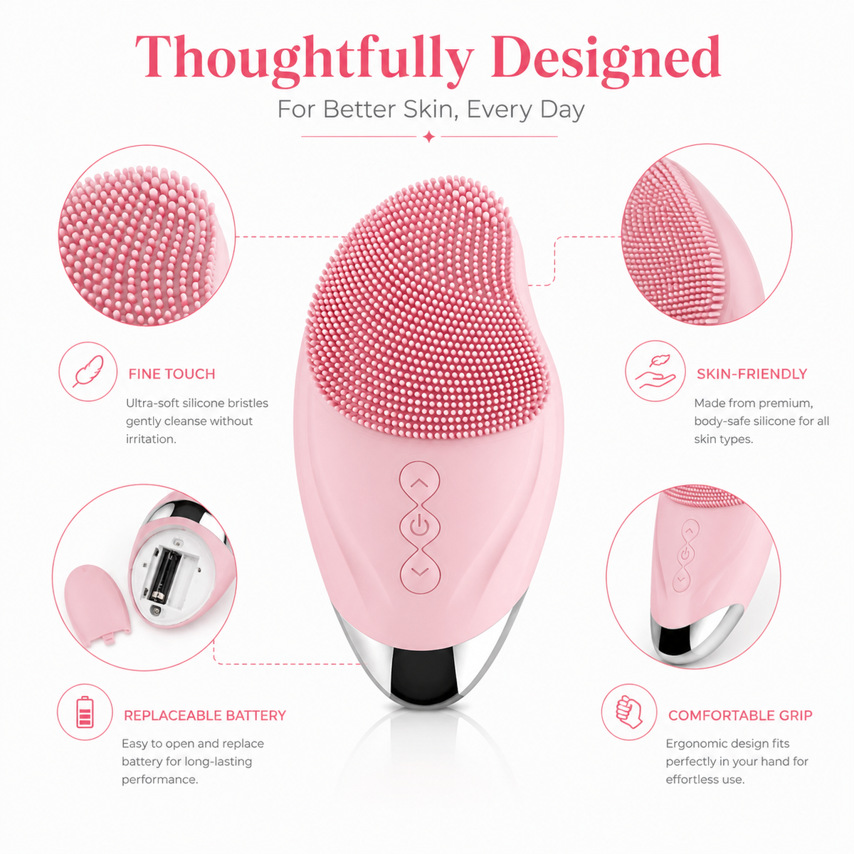 Glow Theory PurePulse™ Sonic Cleansing Brush