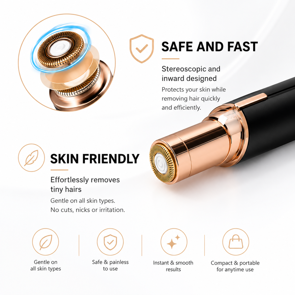 Glow Theory SilkTouch™ Precision Facial Hair Remover